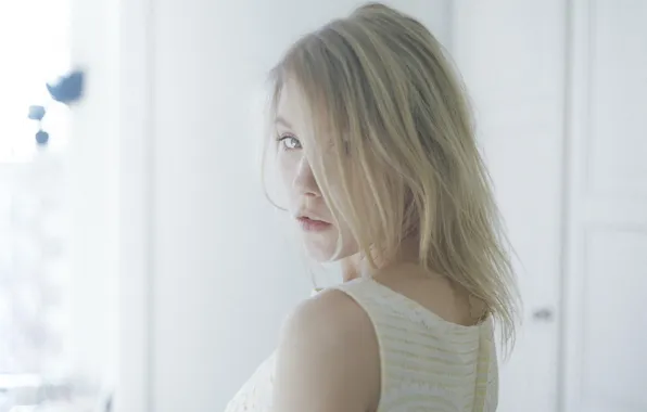 Взгляд, девушка, модель, блондинка