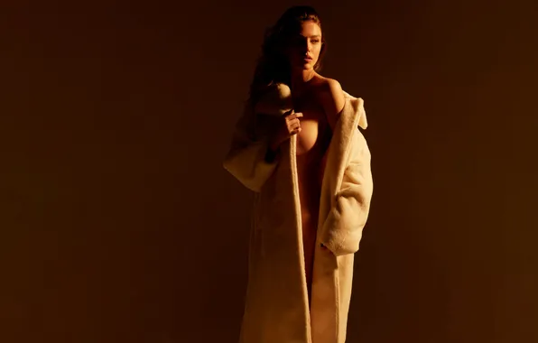 Girl, model, look, bare shoulder, Eva Fiseryte, Robert Mishka