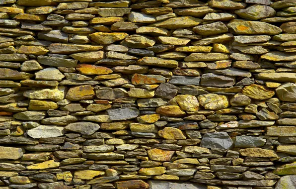 Камни, стена, текстура, булыжники