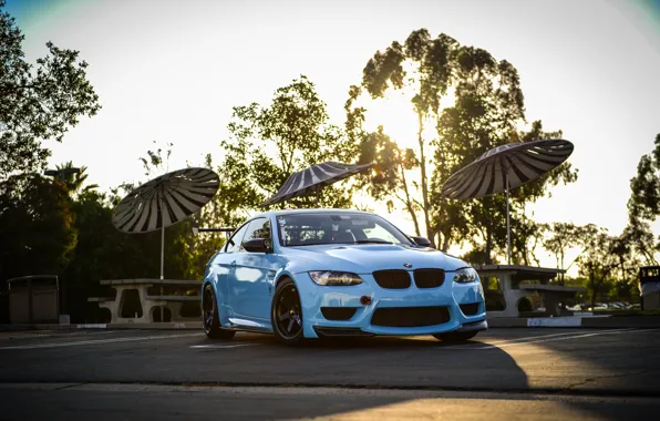 Бмв, BMW, white, E92