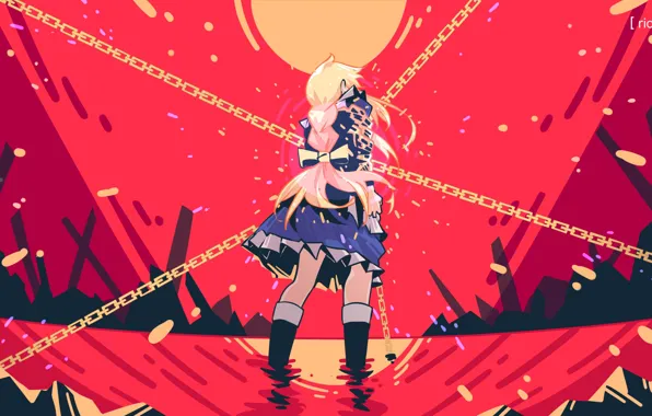 Девушка, цепи, Sword Art Online