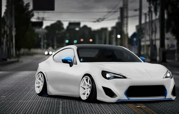 Белая, Toyota, White, Тойота, GT86, by Slbamm