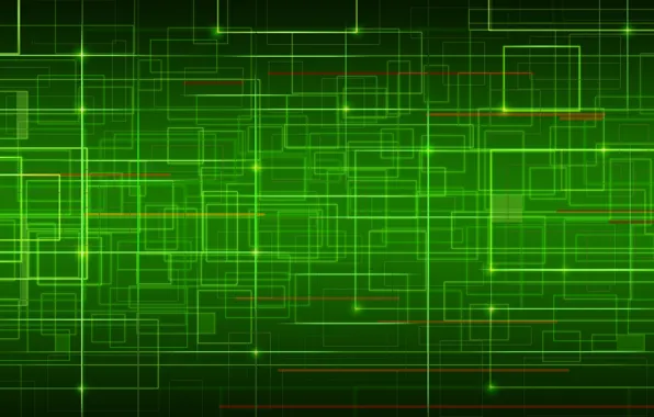 Линии, green, изгибы, network