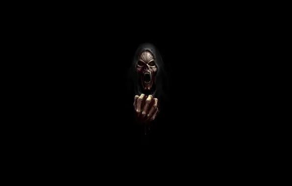 Монстр, Пасть, Демон, Fantasy, Monster, Арт, Art, Фантастика