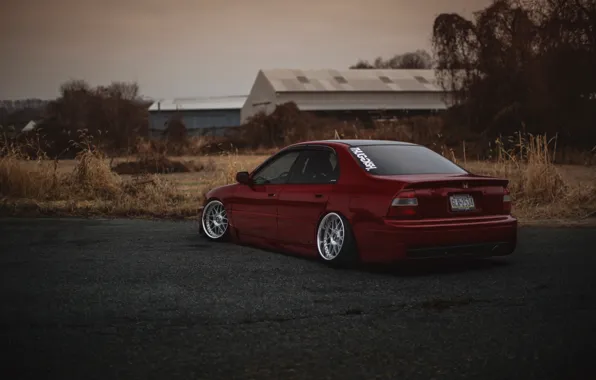 Картинка тюнинг, red, Honda, Accord, красная, хонда, аккорд, stance