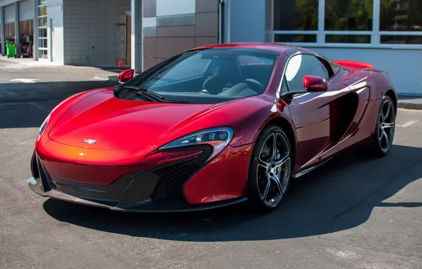 Картинка Red, mclaren, Spider, Volcano, 650S