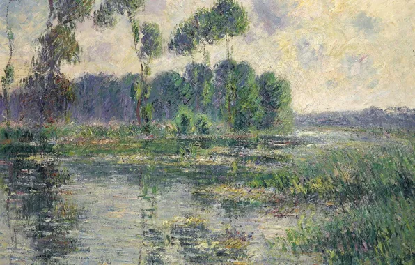 Пейзаж, картина, Гюстав Луазо, Gustave Loiseau, The Banks of the Eure. Saint-Cyr-du-Vaudreuil