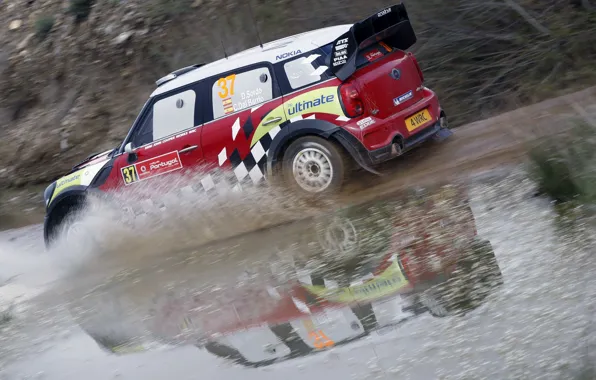 Rally, mini, water, wrc, Dani Sordo