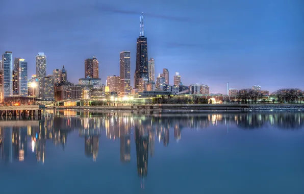 Картинка город, Chicago, Michigan