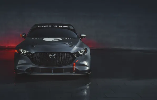 Картинка Mazda, вид спереди, Mazda 3, 2020, TCR