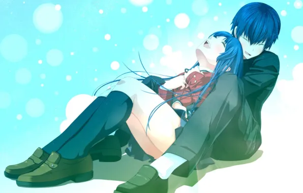Девушка, арт, пара, парень, Toradora!, Рюджи
