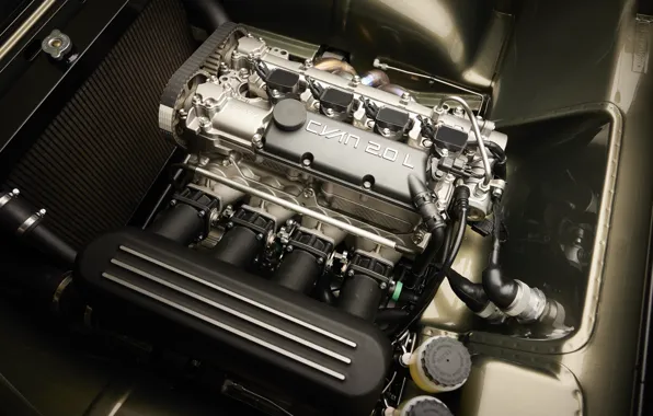 Volvo, engine, P1800, 2024, Volvo P1800 Cyan GT