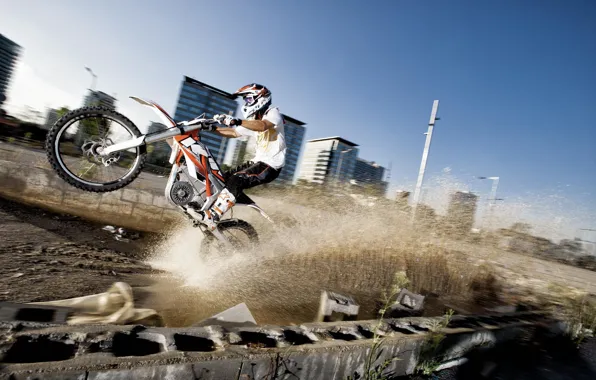 Обои, спорт, мотоцикл, 2012, KTM, freeride