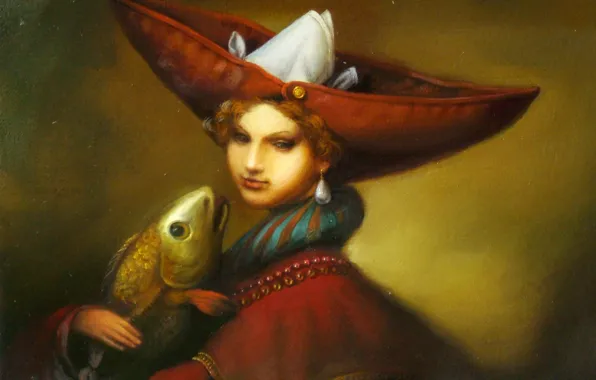Картинка рыба, Сюрреализм, Лазарев И.А, Женщина Фрейда
