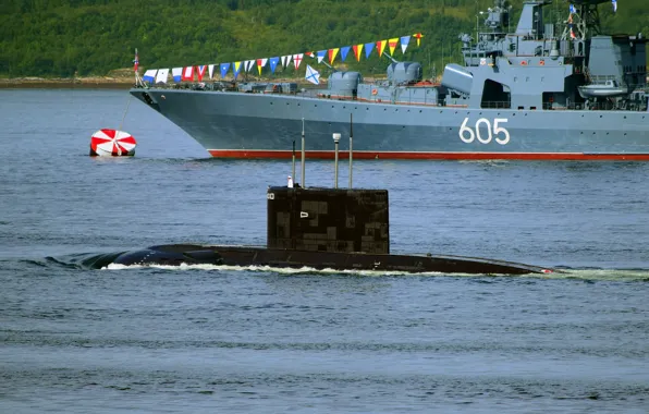 Лодка, подводная, дизельная, проект 877, калуга