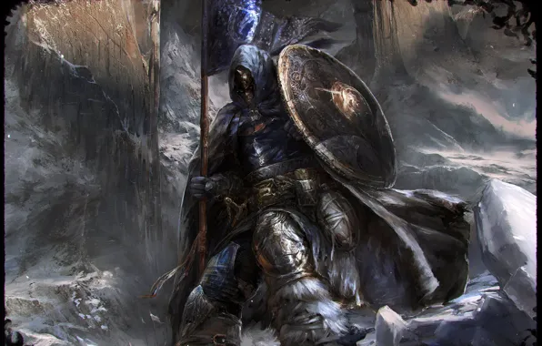 Картинка доспехи, воин, Fingolfin Was a Unicorn