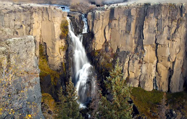Картинка пейзаж, гора, водопад, United States, Colorado