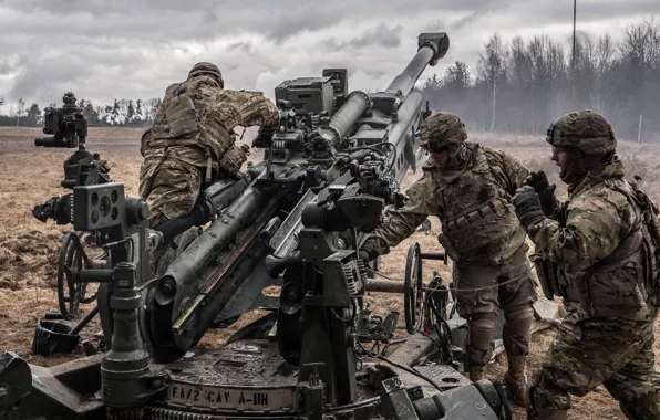 Солдаты, Гаубица, Howitzer