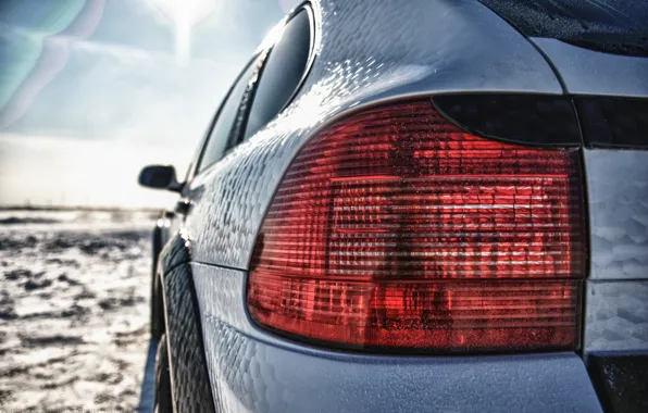 Картинка белый, снег, черный, Porsche Cayenne