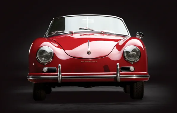 Porsche, front, 1959, 356, Porsche 356A 1600 Convertible D
