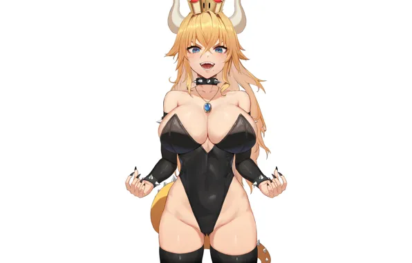 Girl, sexy, anime, pretty, mario, babe, sexy babe, bowser