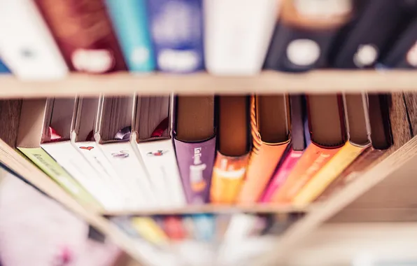 Books, bookshelf, tidy