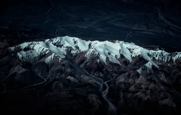 Earth, nature, darkness, relief, ice shape