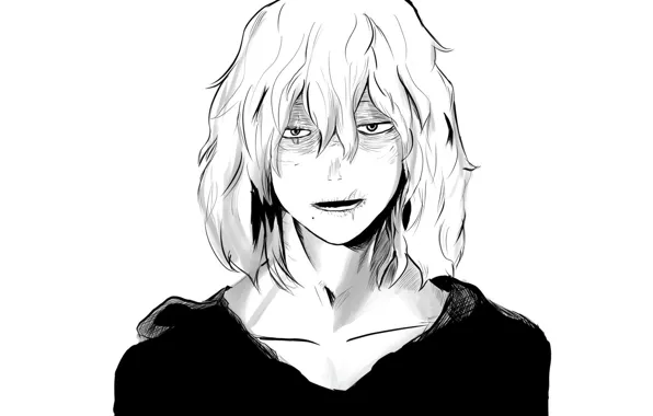 Белый фон, парень, Моя геройская академия, Boku No Hero Academia