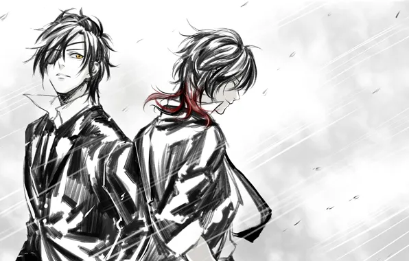 Wallpaper, Fanart, Touken Ranbu, Ookurikara, Shokudaikiri Mitsutada