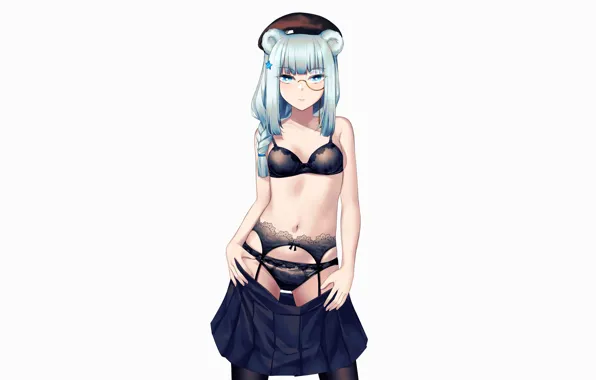 Girl, sexy, lingerie, pantsu, bra, cleavage, panties, thighhighs