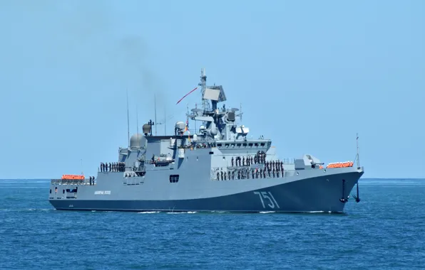 Корабль, фрегат, сторожевой, адмирал эссен