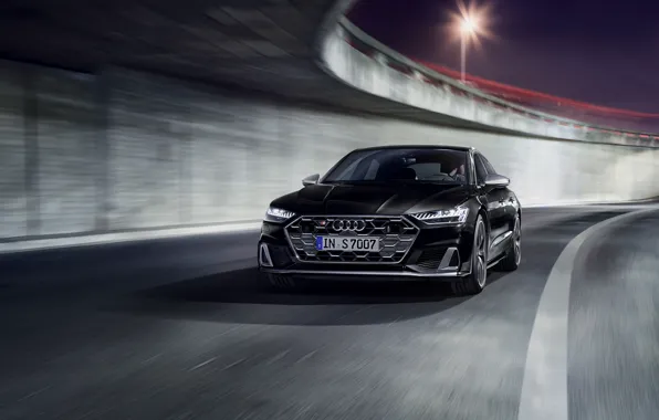 Картинка Audi, black, Audi A7 Sportback, A7