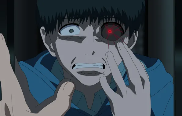 Anime, boy, fear, asian, manga, japanese, mirror, oriental