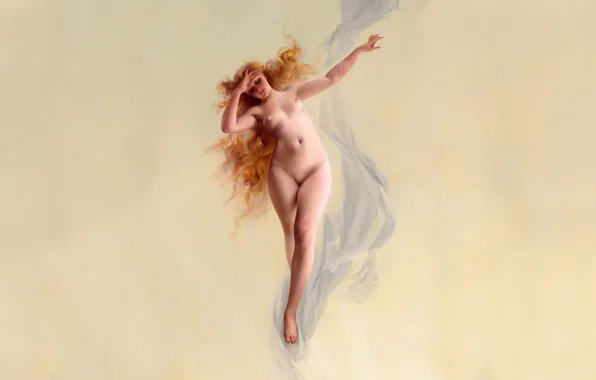 Girl, sexy, legs, boobs, art, classic, Dawn, blonde