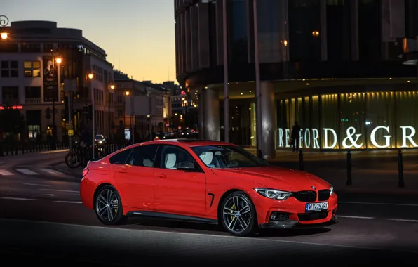 BMW, вид сбоку, Gran Coupe, 2018, 4-Series, M Performance, 430i