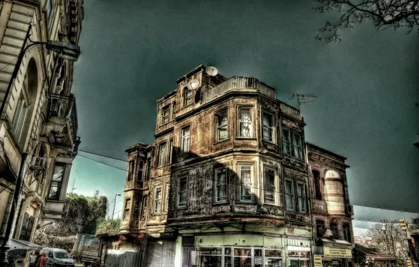 Картинка HDR, Улочка, Стамбул, Турция, Street, Istanbul, Turkey