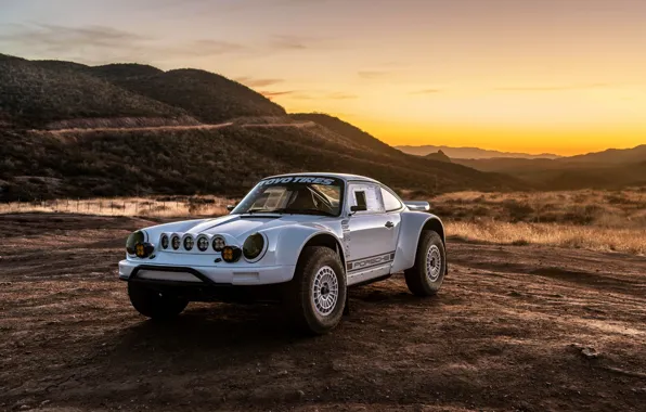 Белый, купе, 911, Porsche, 964, 2019, 911 Baja Prototype, Russell Built Fabrication