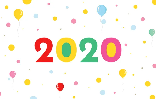 Шарики, вектор, 2020