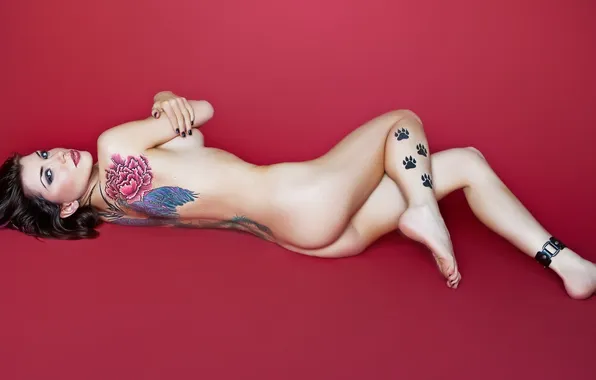Татуировка, Romi Rain, девушка.модель