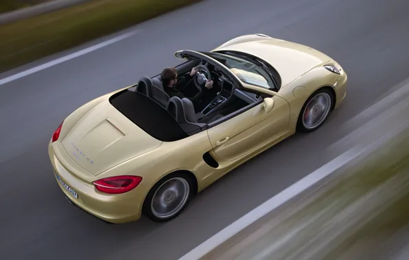Скорость, кабриолет, porsche, 2013, boxter