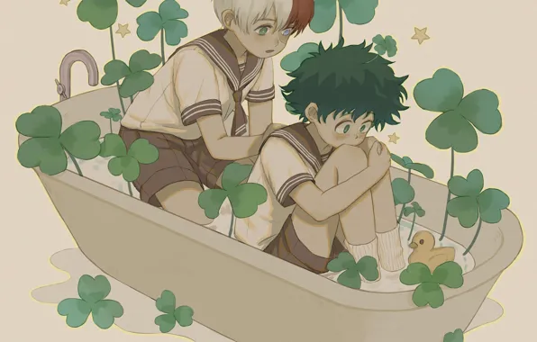 Boku no Hero Academia, Todoroki Shouto, Midoriya Izuku, TodoDeku, Shikamuro