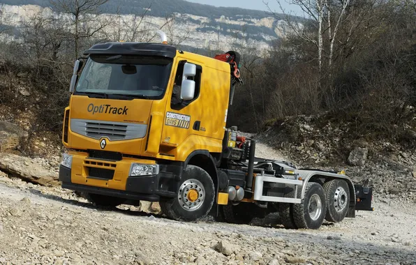 Картинка большой, грузовик, Renault, рено, Optitrack, Premium Lander