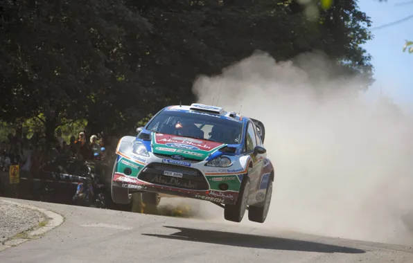 Ford, Пыль, Прыжок, Форд, WRC, Rally, Ралли, Fiesta