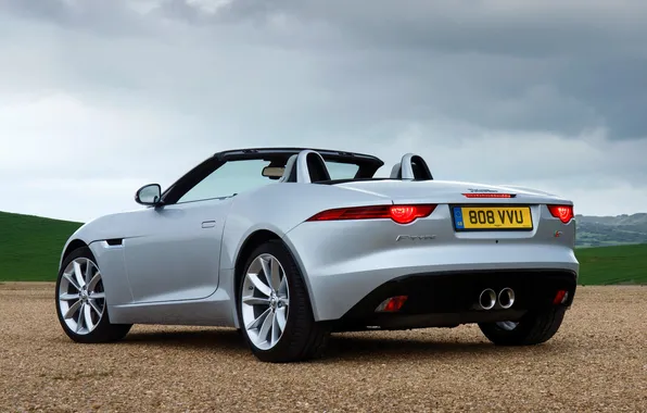 Картинка авто, Jaguar, ягуар, задок, F-Type