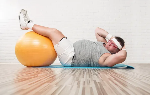 Exercise, ball, fat