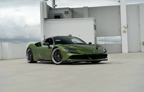 Картинка Ferrari, Green, SF90