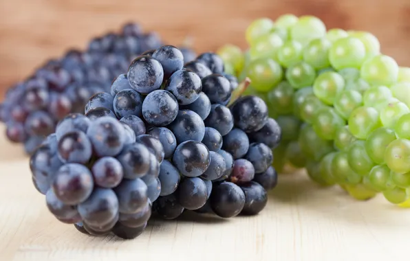 Белый, синий, виноград, гроздь