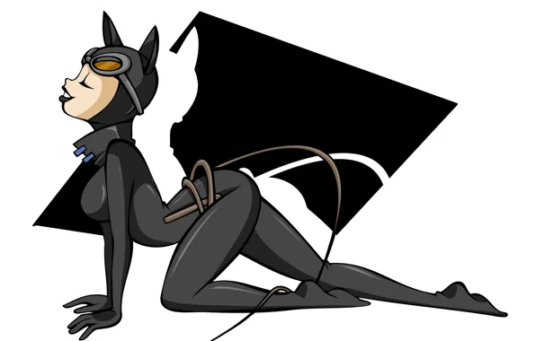 Рисунок, арт, Batman: Arkham City, Catwoman, женщина кошка