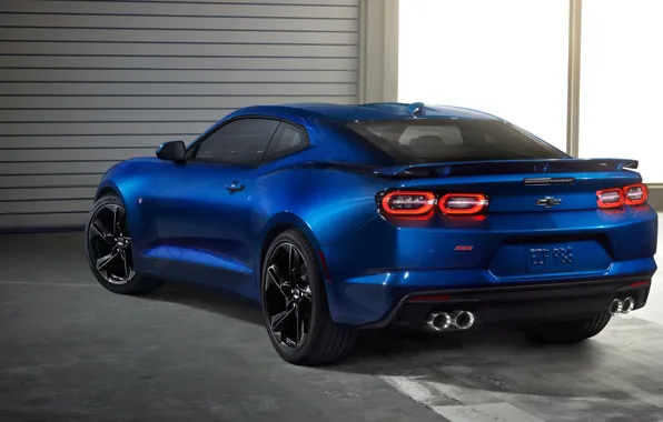 Chevrolet, Camaro SS, вид сзади, 2019