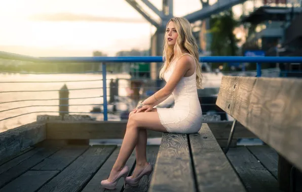 Картинка girl, dress, legs, model, heels